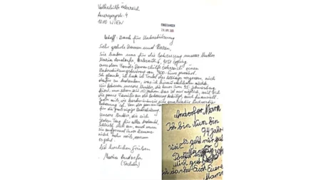 Dankesbrief einer Antragstellerin: Vielen Dank für die Unterstützung. Sie haben für uns die Betreuung unserer Mutter aus dem Fonds Demenzhilfe Österreich einen Unterstützungsbeitrag von 900 Euro gewährt. Ich glaube, ich habe im Trubel des Alltags vergessen, mich dafür zu bedanken, was ich hiermit machen möchte. Wir betreuen unsere Mutter, die heute ihren 95. Geburtstag feiert, nun schon seit 10 Jahren. Das ist nur möglich, weil sich die ganze Familie an der Betreuung beteiligt, auch finanziell. Jeder weiß, wie kostenintensiv eine qualitativ hochwertige Betreuung ist. Von der ganzen Familie Danke für die großzügige Unterstützung. Unsere Mutter, die sich jeden Tag für alles bedankt, schließt sich an, auch wenn Sie aufgrund ihrer Demenz nicht mehr weiß worum es geht. Mit herzlichen Grüßen (Tochter). Brief von der Mutter: Ich bin nun 94 Jahre, weil es geht mir gut. Ich danke euch! Eure Mama"