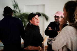 Kinderbuchlesung Besuch unterhält sich