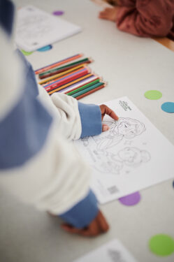 Kinderbuchlesung Kinder malen